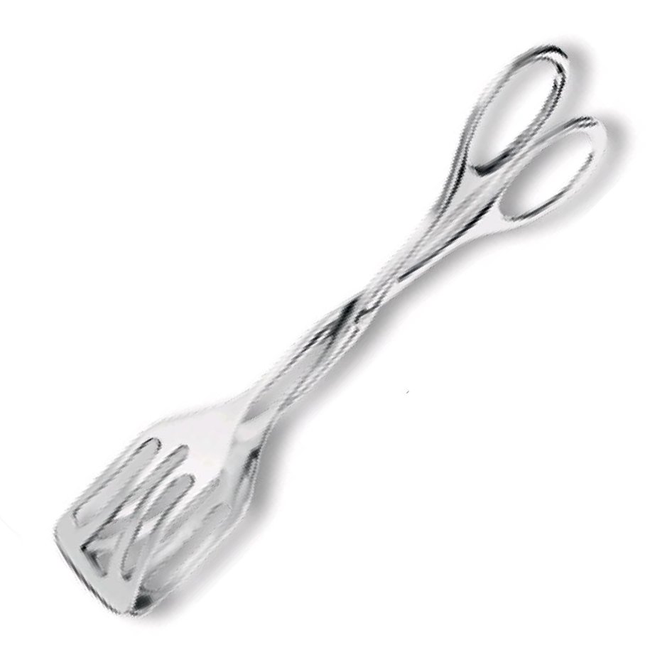 Gebäckzange rostfrei breit 19.5 cm (464)