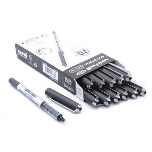 uni-ball 12 Stück Tintenroller eye micro (UB150E), Farbe: schwarz