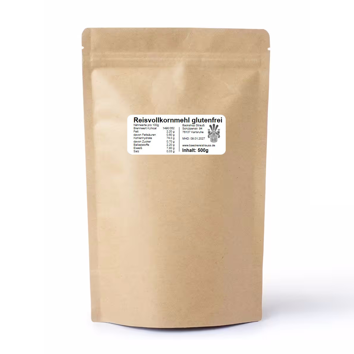 Reisvollkornmehl glutenfrei